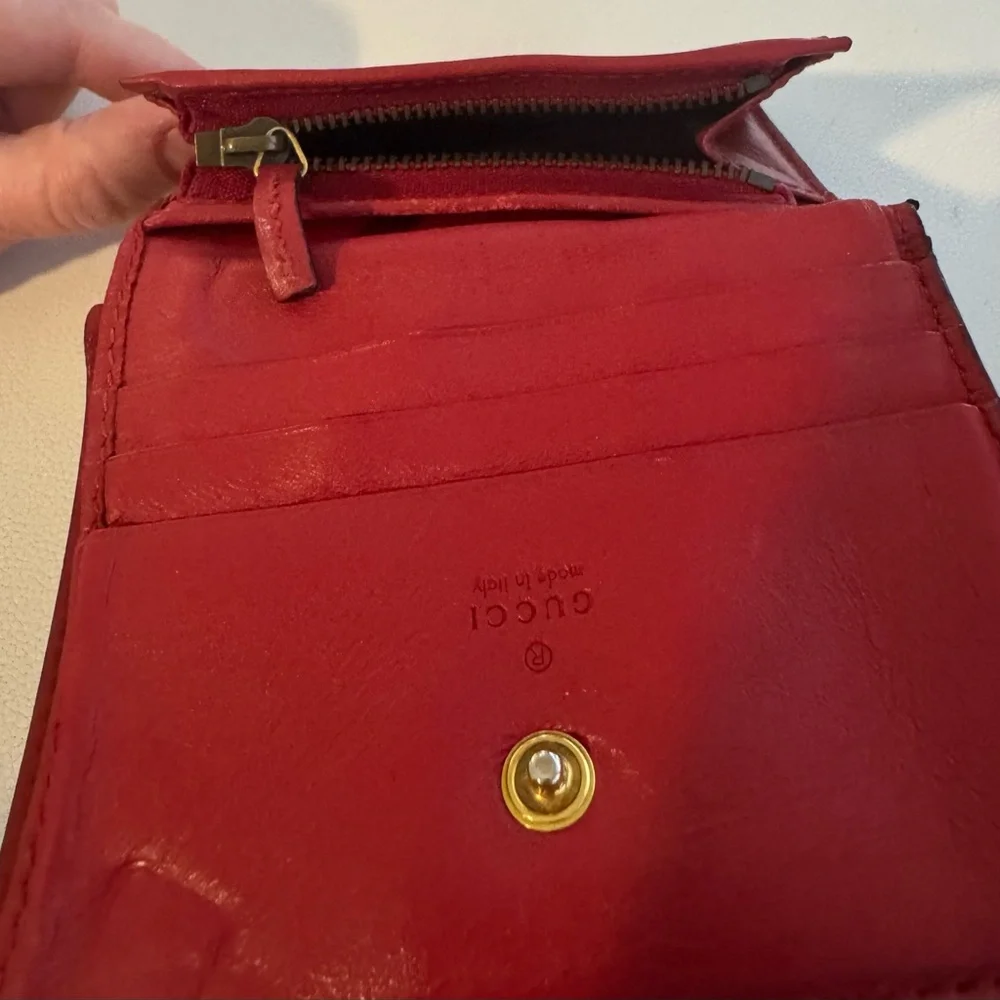 Gucci Brown GG Supreme Canvas Wallet with Red Cherry 3D SALE!! - Picture 8 of 14
